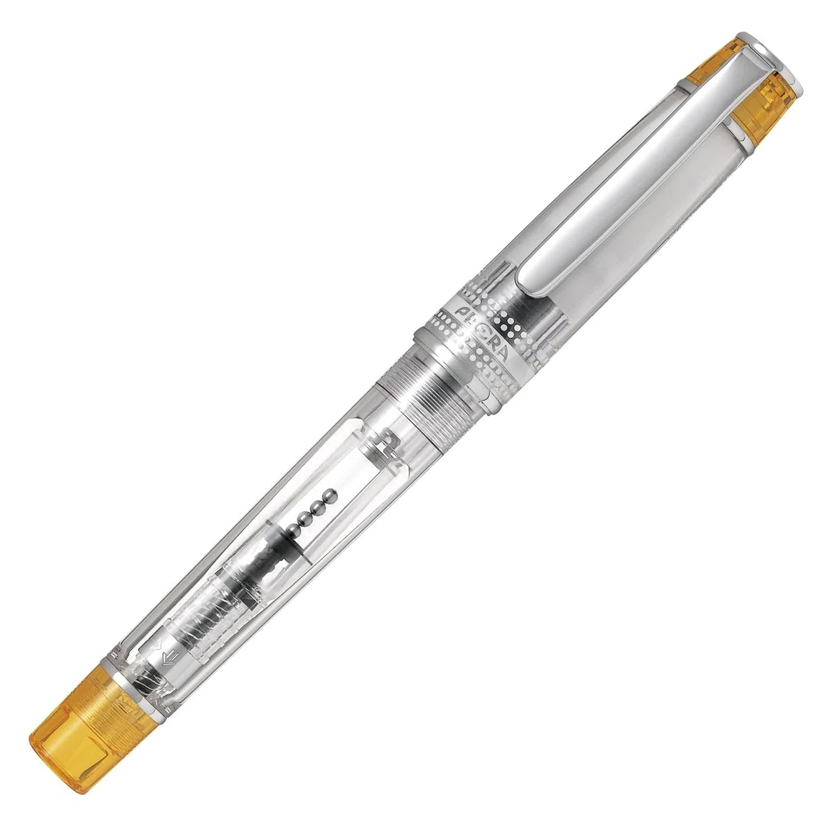 Pilot Prera Iro-Ai (FPRN-350R-TOF) - Pluma estilográfica transparente de punta fina y cuerpo naranja