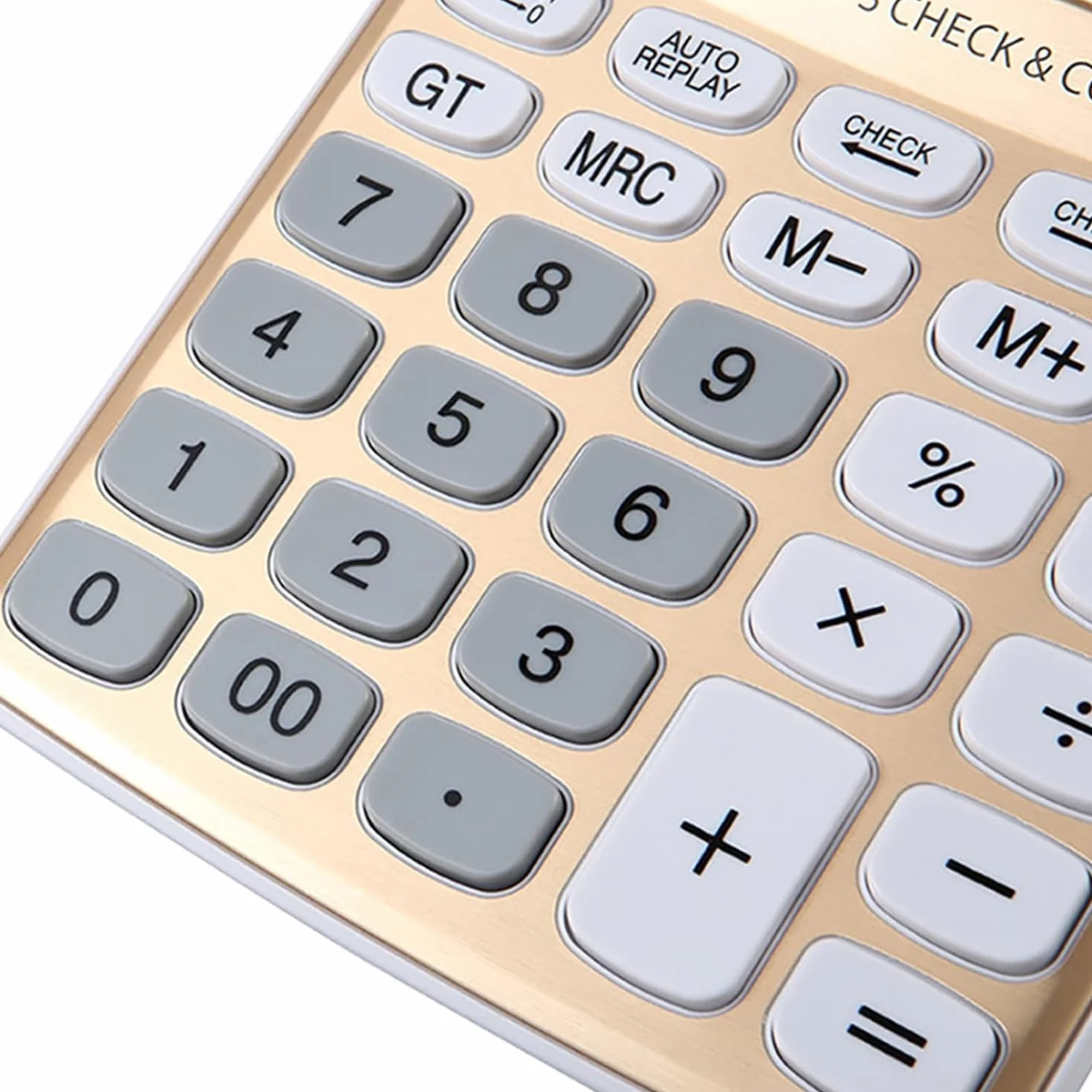 calculadora, Papelería de Examen electrónico Comercial Oficina con Fuente alimentación Dual Dorada