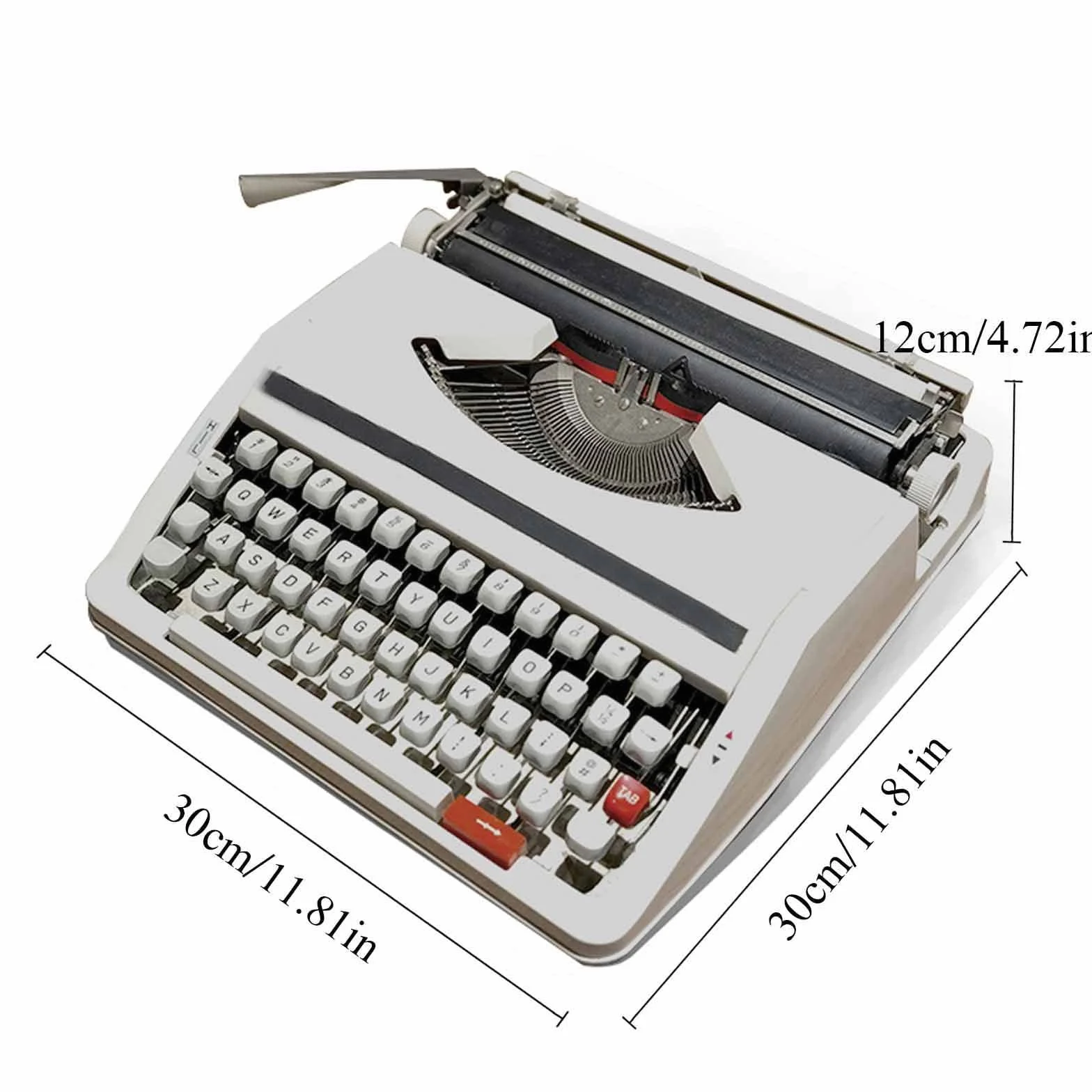 Máquina de Escribir Vintage para el Flujo nostálgico, máquina de Escribir Manual a la Antigua Retro máquina de Escribir portátil Tradicional