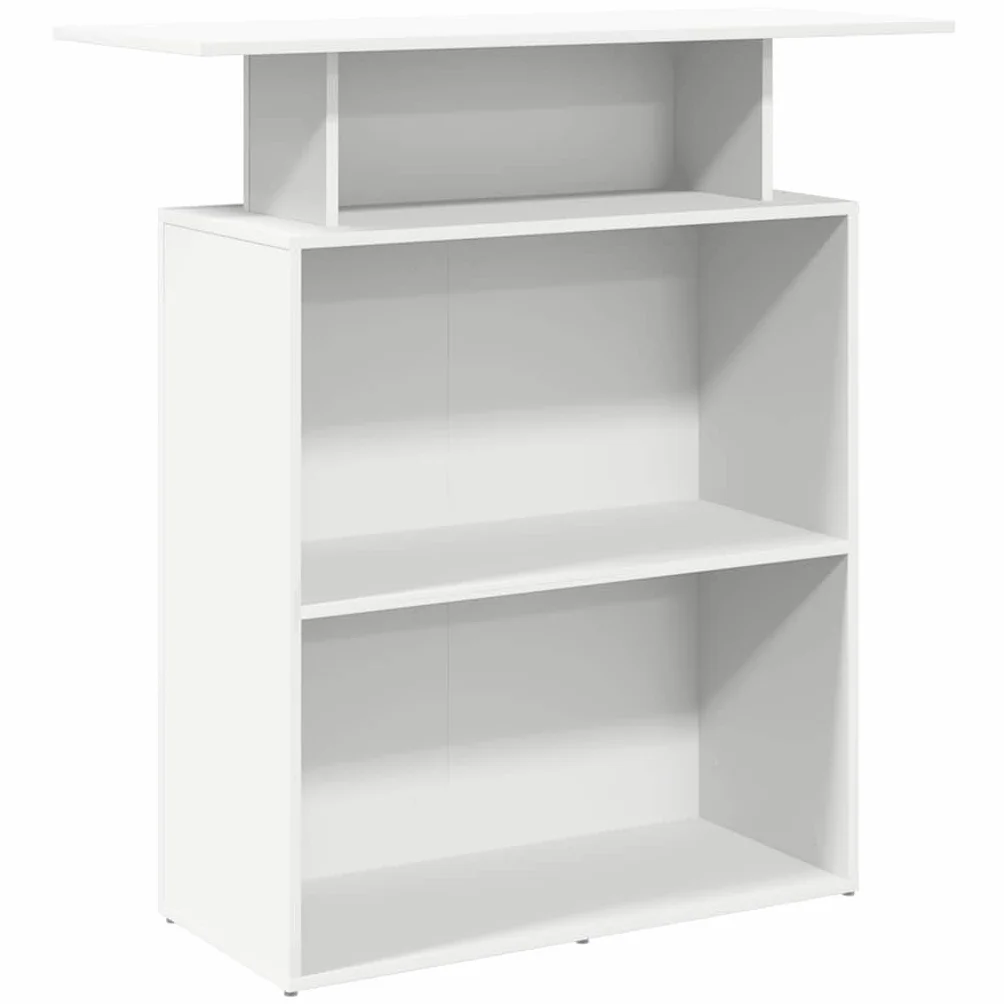 Genérico Mostrador de recepción Blanco 100x40x104 cm Madera de ingeniería,Mobiliario,Mobiliario de Oficina,Escritorios,859051