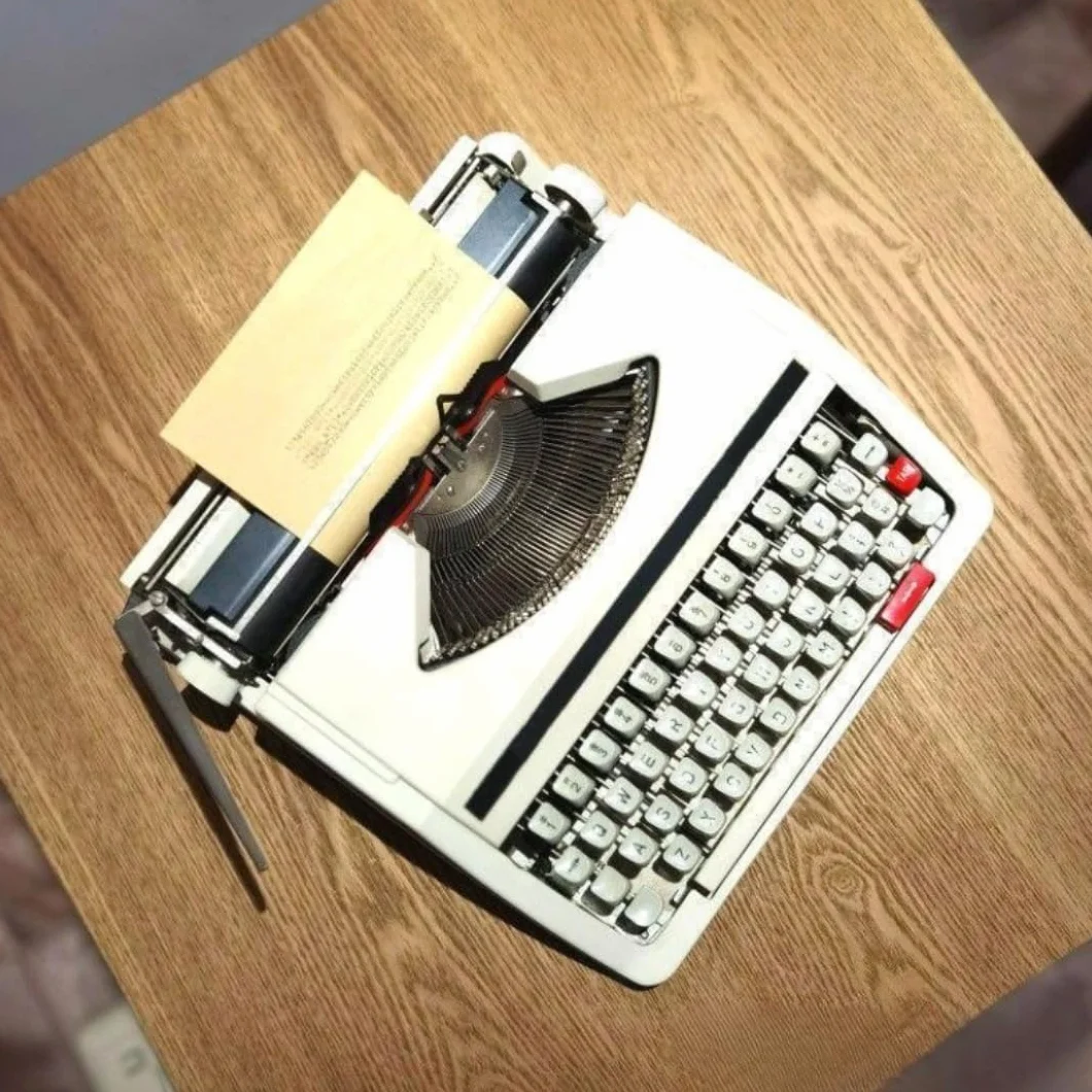 Máquina de Escribir Manual Retro clásica Teclado mecánico de Estilo Vintage Máquina de Escribir Tradicional inalámbrica