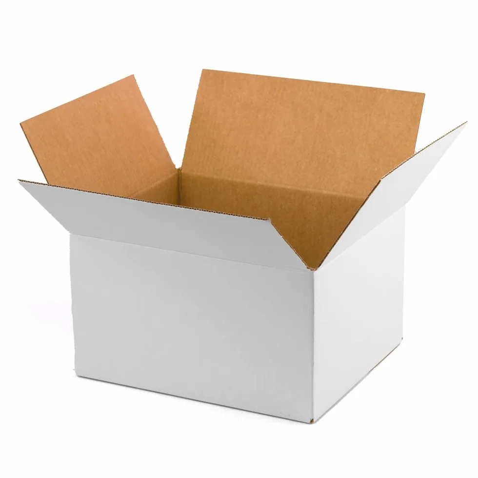 ONLY BOXES Pack 20 cajas cartón color blanco medidas interiores 40x30x30 cm. Cajas cartón con solapas canal simple reforzado para envíos, paquetería, mudanzas, regalo, AMA626