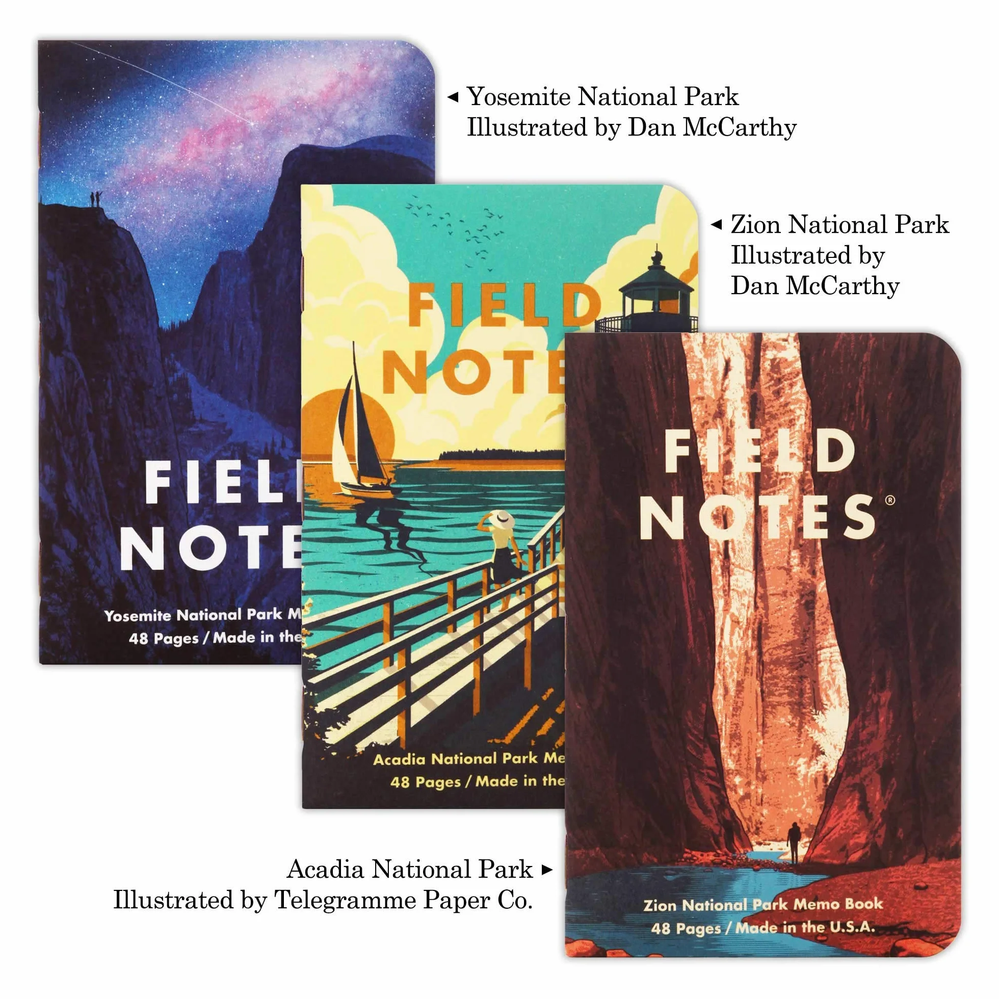 Field Notes Cuadernos de notas parques nacionales