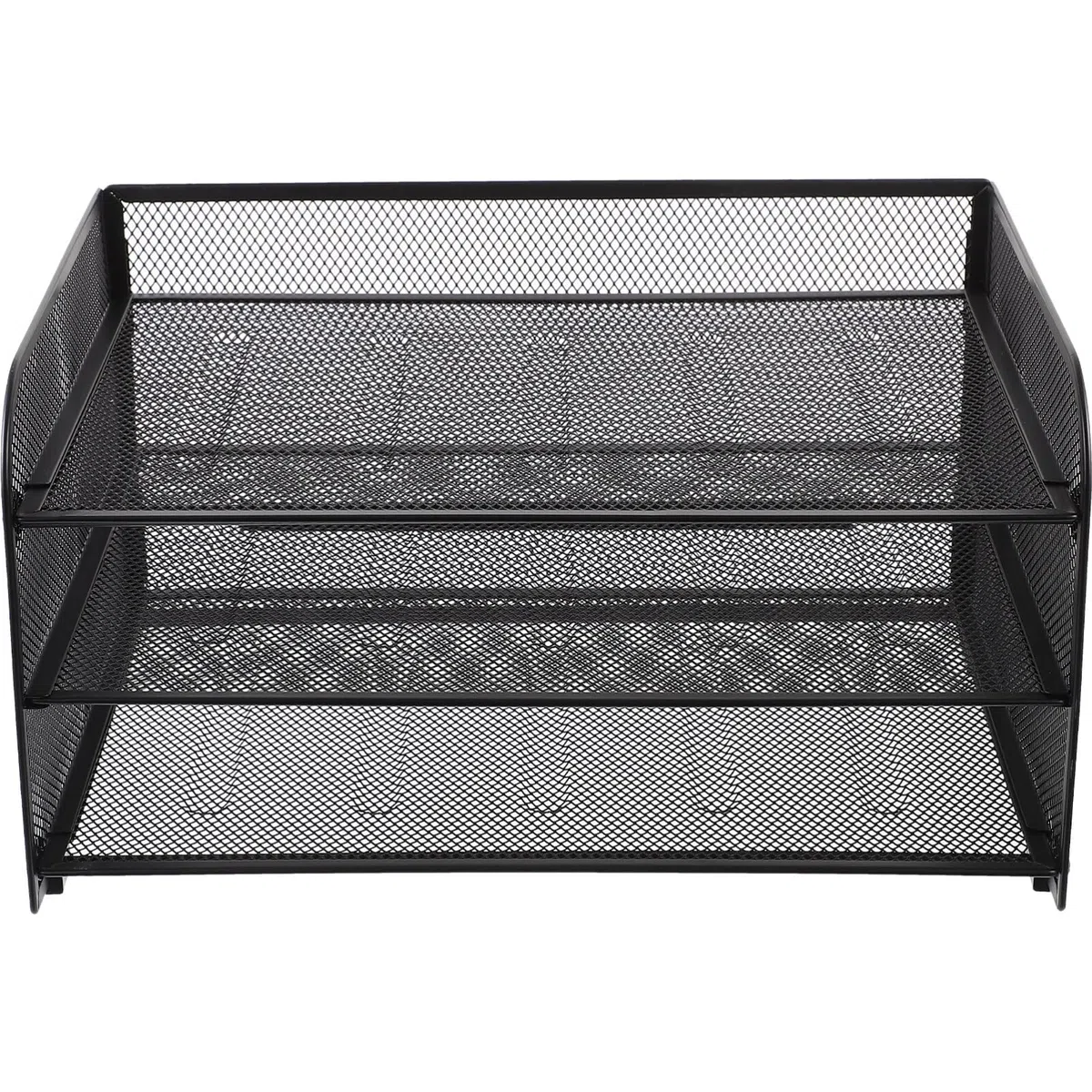 NUOBESTY Bandeja para Cartas De 3 Niveles Clasificador De Portadocumentos Bandeja De Papel Apilable Bandeja para Cartas Apilable Cajón Metal Cesta De Archivos Escritorio Oficina