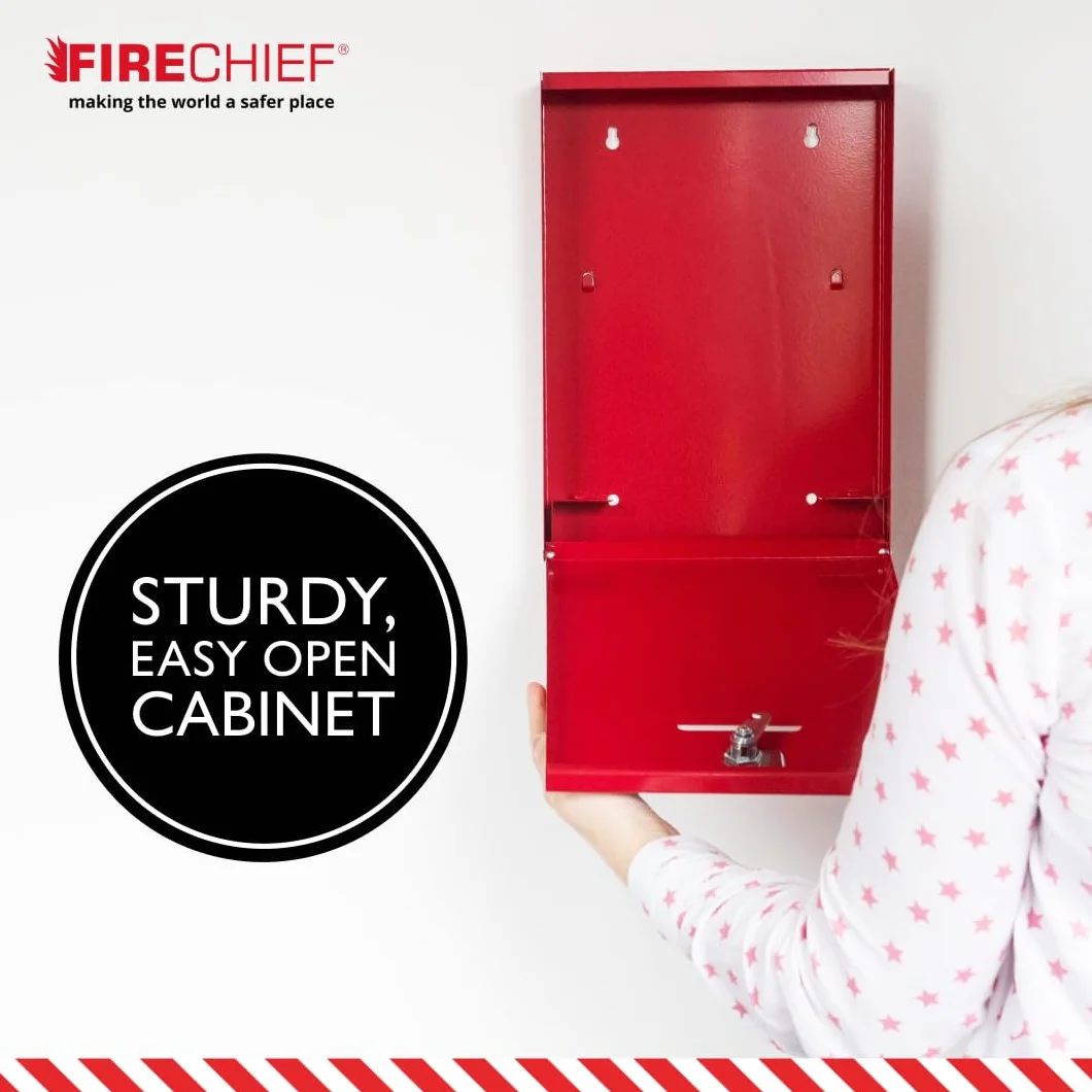 Firechief DHS2 - Soporte para documentos con cierre, color rojo