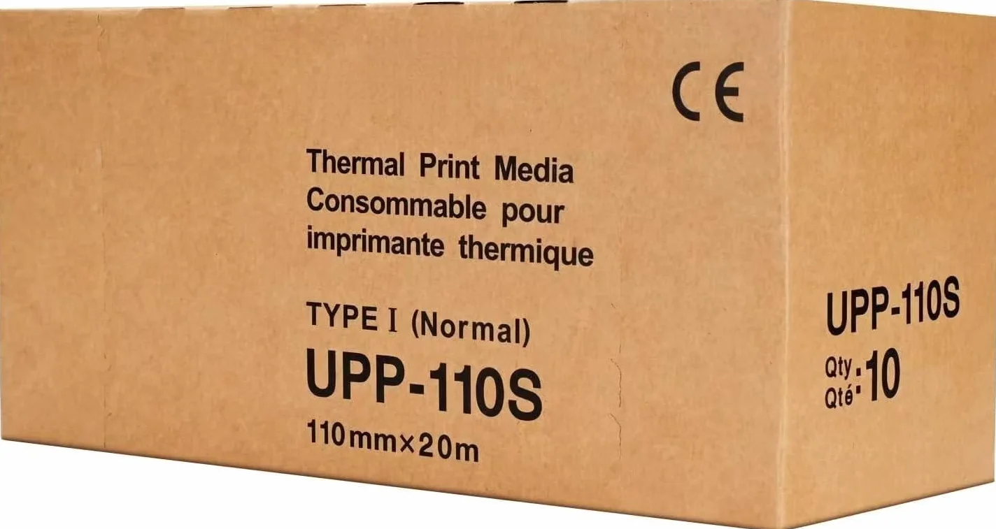 Papel de ultrasonido UPP-110S Película de ultrasonido/medios 10 rollos, película de impresión térmica tipo I
