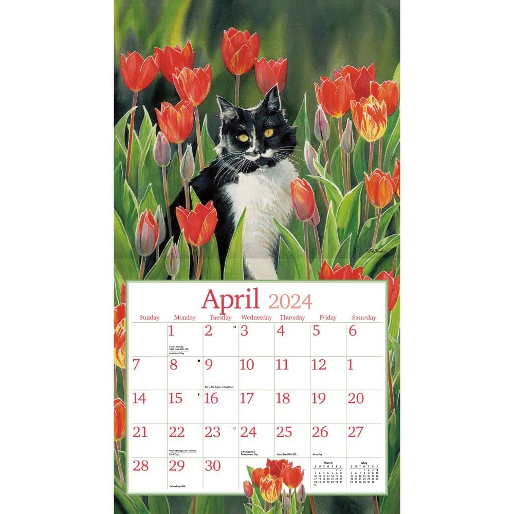 LANG Calendario de pared 2024 Cats In The Country (24991001899)