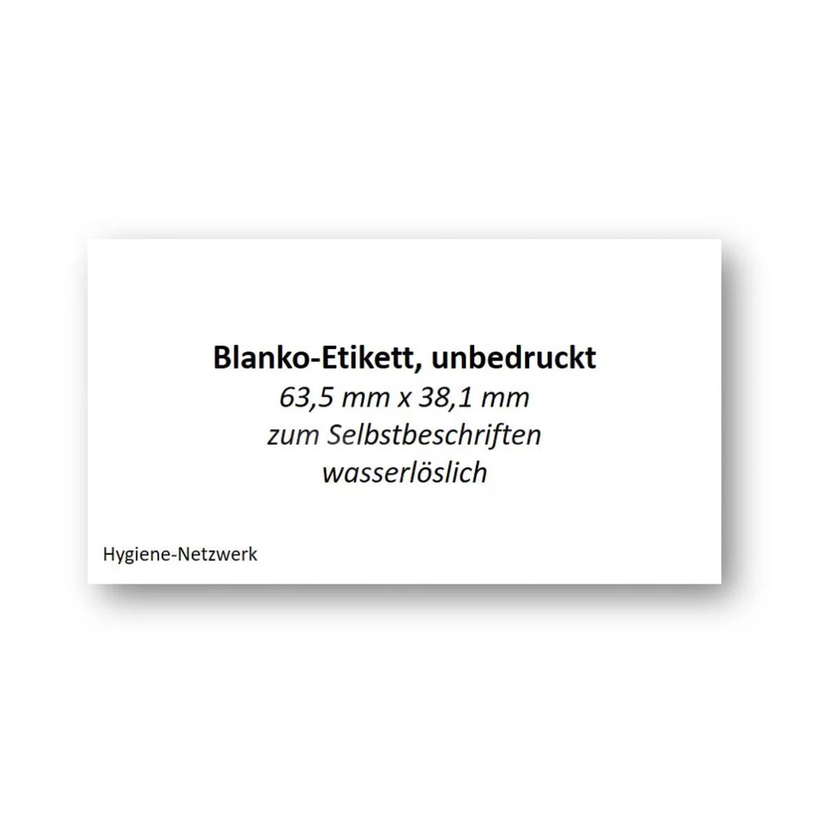 Etiquetas solubles en agua en blanco. Ideal para gastronomía y grandes cocinas. Autoadhesivas y se pueden disolver sin dejar residuos. 500 etiquetas sueltas en rollo. Tamaño: 70 x 35 mm