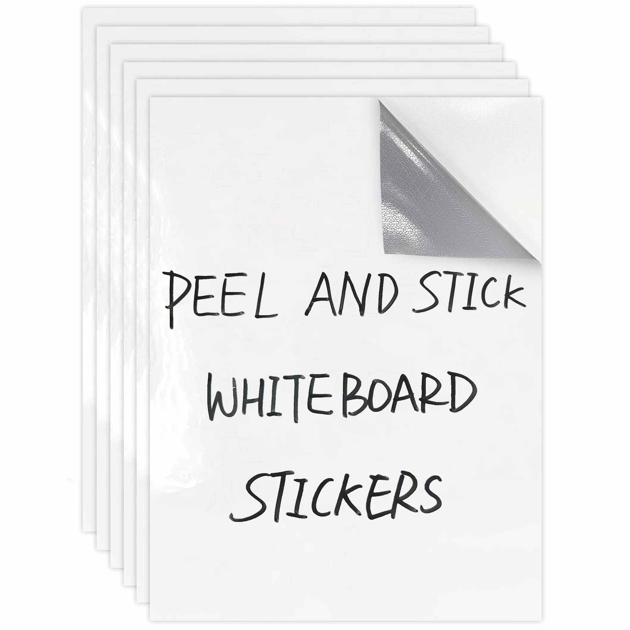 Calcomanías de pizarra blanca de borrado en seco, 8.27 x 11.69 pulgadas, hojas extraíbles de borrado en seco, alternativas de papel para nevera, pared, escritorio, refrigerador, puerta, hogar, oficina