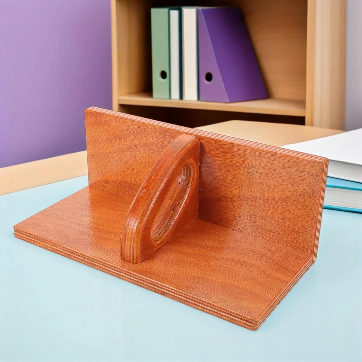 Placa de Empuje de Madera para Cortadora de Papel Manual de Escritorio | Superficie Lisa, Resistente al Desgaste, Apto para Oficina, Scrapbooking y Manualidades de Papel, Uso Diario
