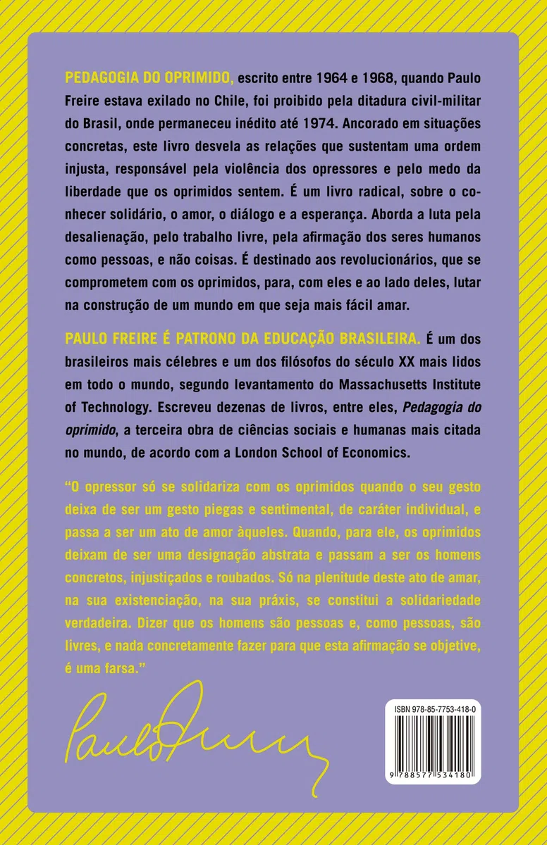 Pedagogia do Oprimido (Em Portugues do Brasil)