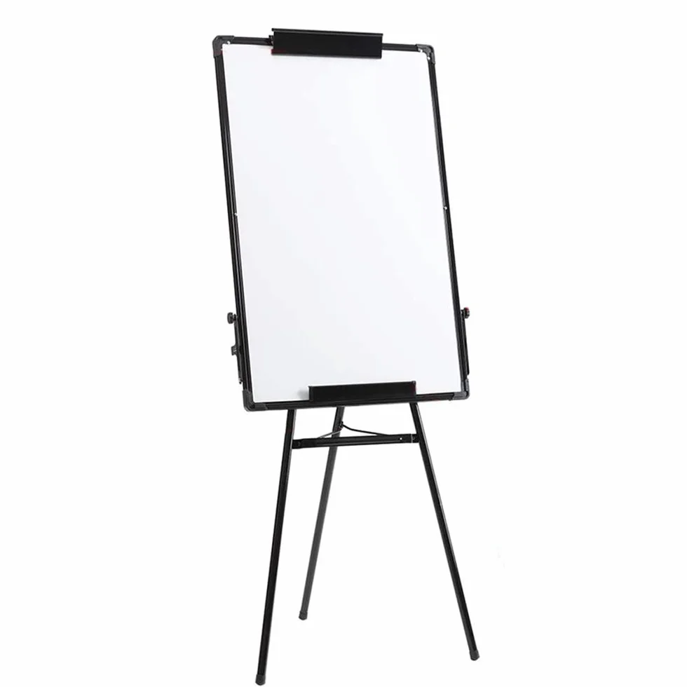 Pizarra Blanca Magnética Móvil, Pizarra Magnetica,Altura Ajustable, Pizarra Blanca con Soporte para Oficinas,Enseñanza (60 * 90 cm (Negro))