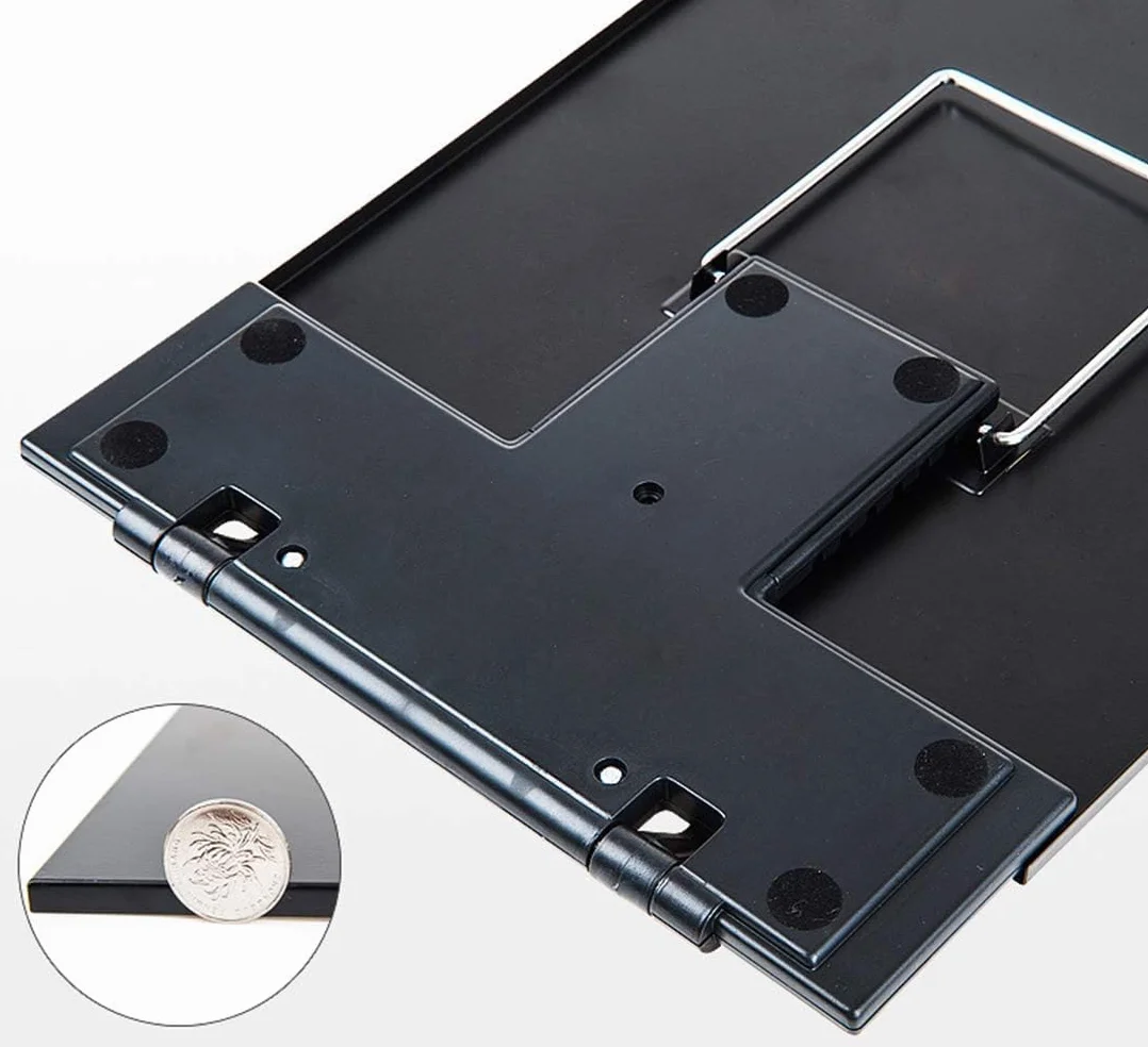 Lawei set de 2 Soporte para documentos de sobremesa con pinza ajustable y guía de líneas - Atril para documentos, cartas, legal y A4, hasta 150 hojas