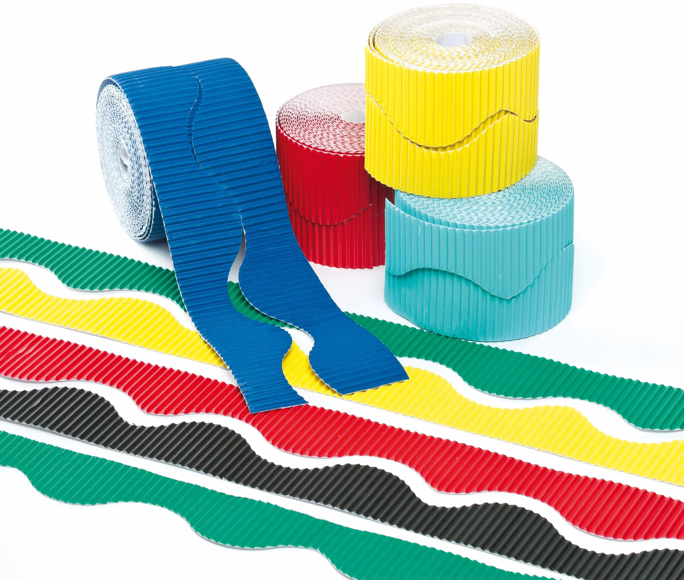 Baker Ross Cenefas corrugadas para decoración de aulas y tablones de anuncios Paquete de 6