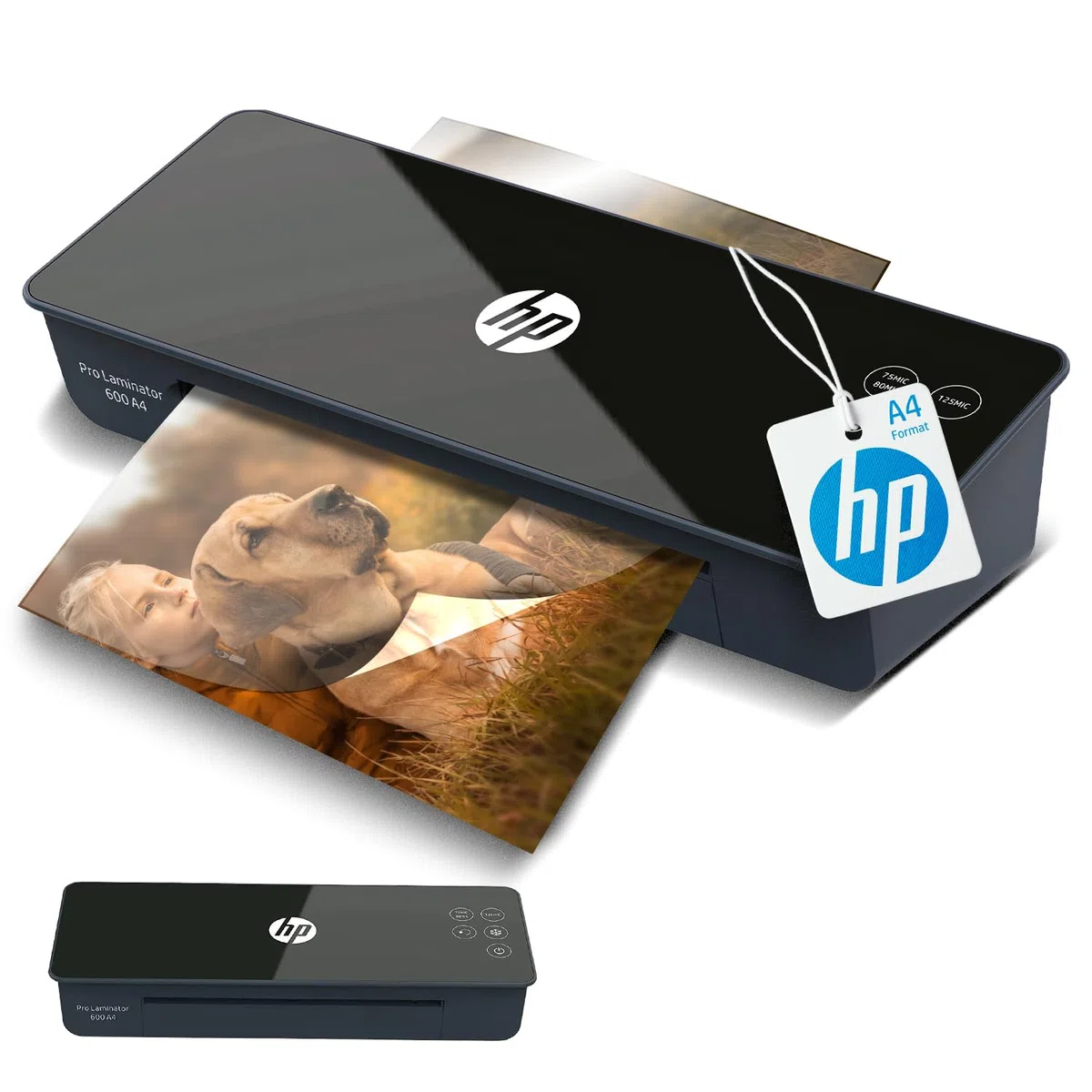 HP Pro Laminator 600 A4 3163 - Laminador (75/80 - 125 micrones, incluye láminas de laminación)