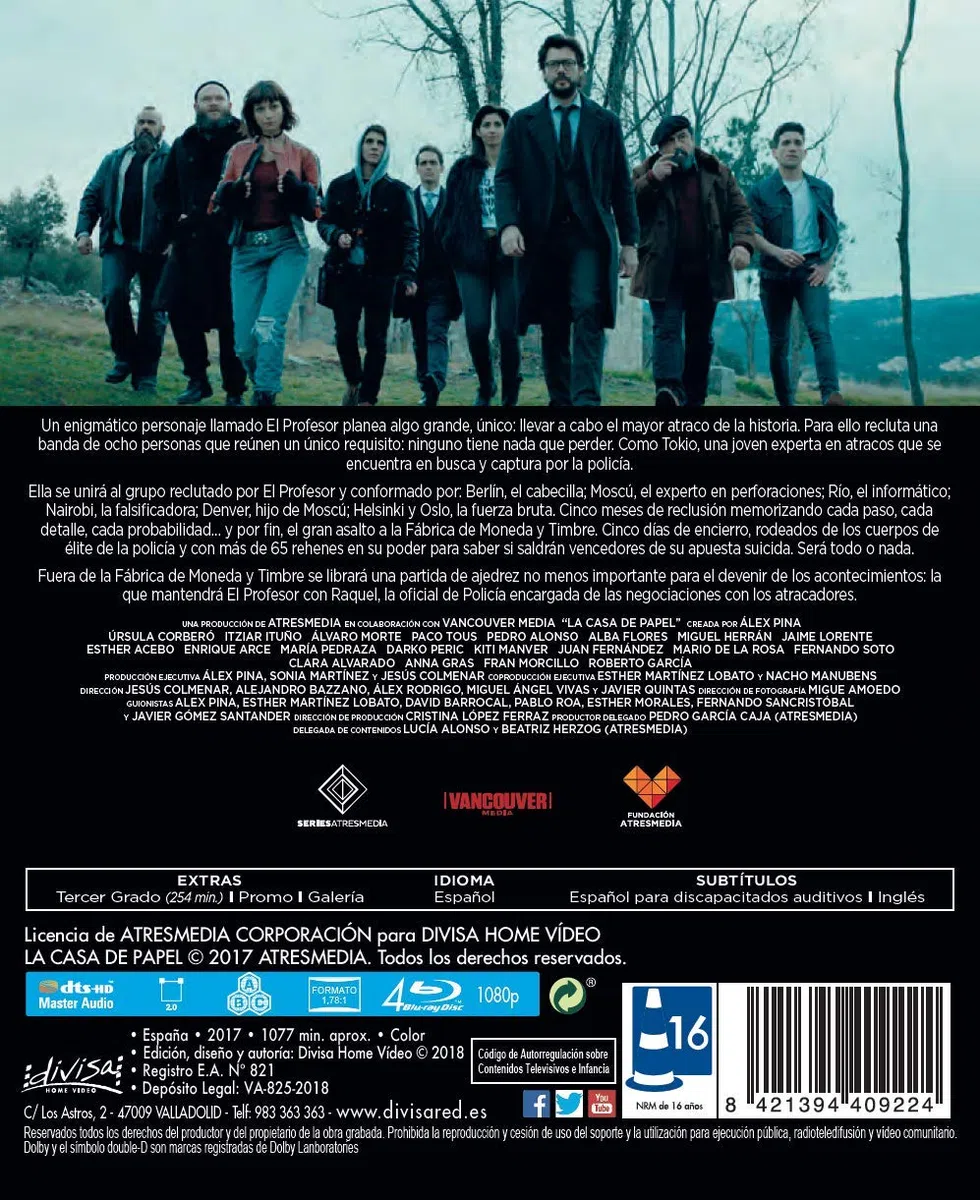La casa de papel - Parte 1 y 2 [Blu-ray]