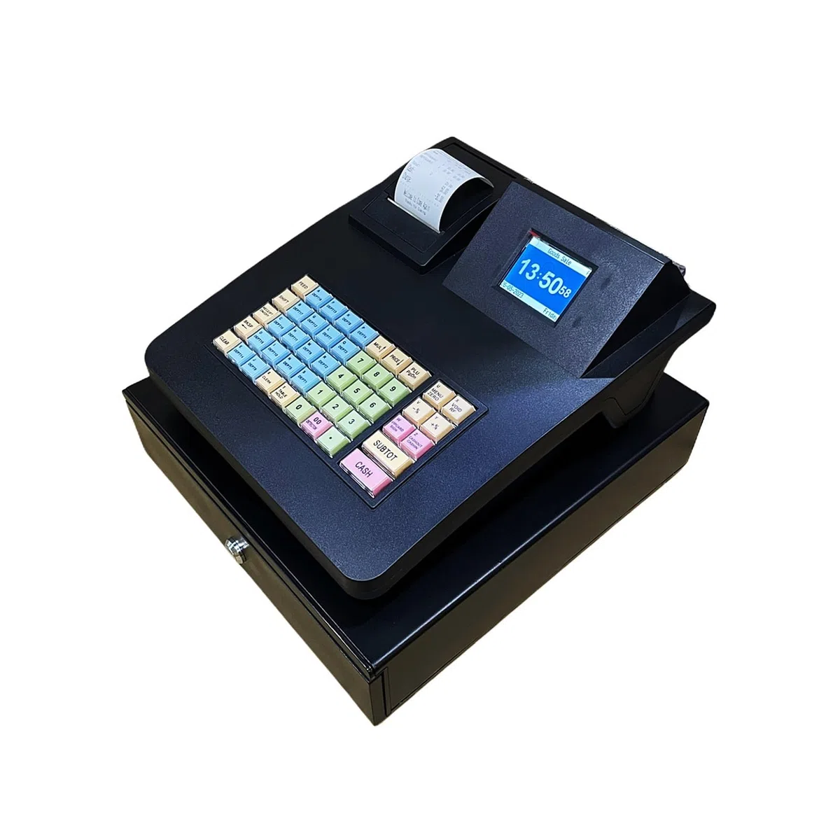 Caja registradora electrónica, Tienda de Fideos de Comida rápida, joyería de conveniencia, Detector de Moneda con luz Violeta, Caja registradora ECR en inglés