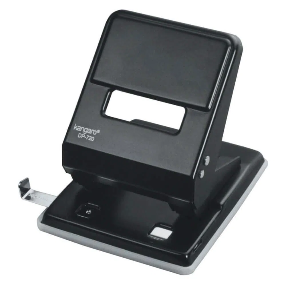 Kangaro Perforadora de papel DP-720 con barra guía de metal, capacidad de perforación: 36 hojas