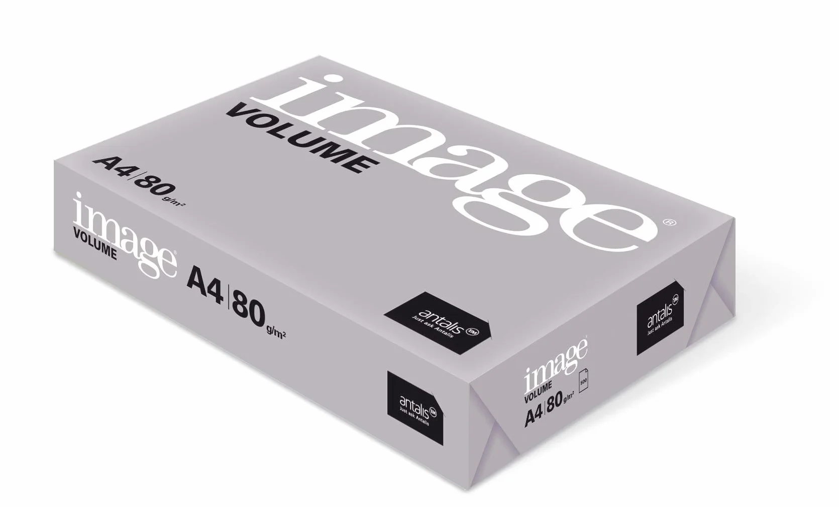 Image Volume - Papel blanco A4 80 g/m² Multifunción - Caja de 5 paq x 500 hojas