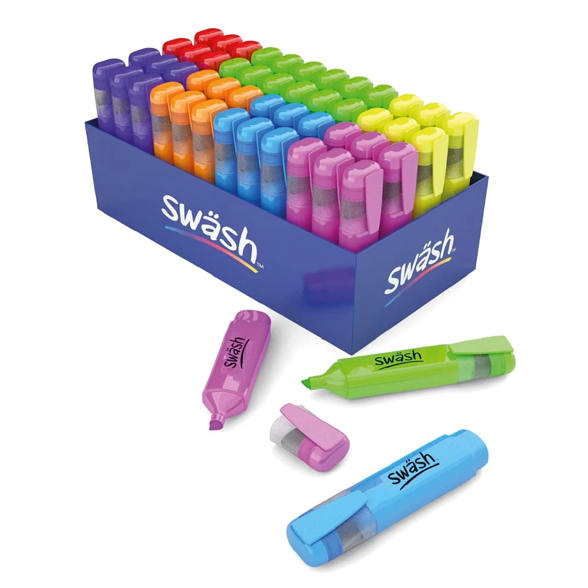 Fluorescentes prémium de varios colores, paquete de 48