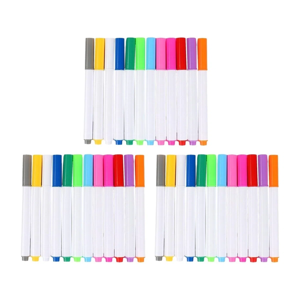 Rotulador para pizarra blanca 12 puntas líquidas de colores