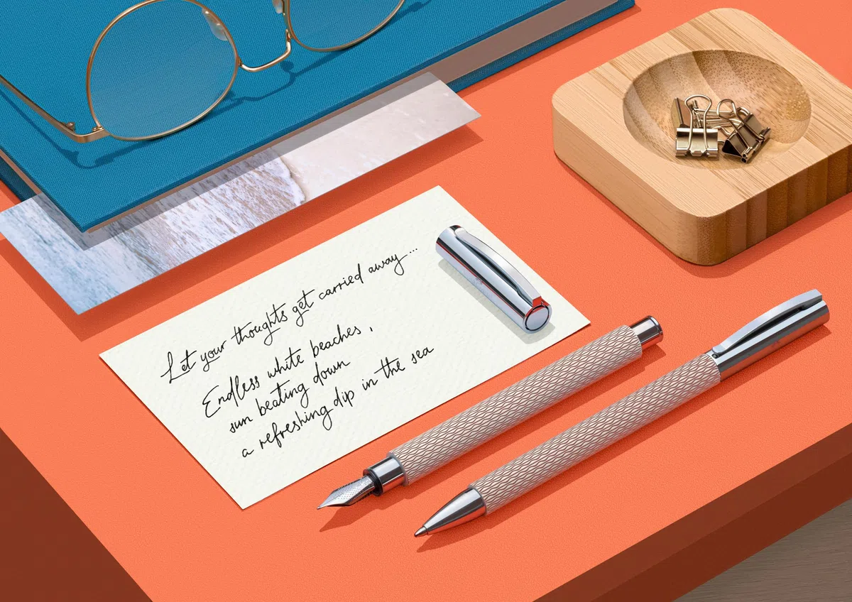 FABER-CASTELL Ambition OpArt 149616 Twist - Bolígrafo, color arena blanca
