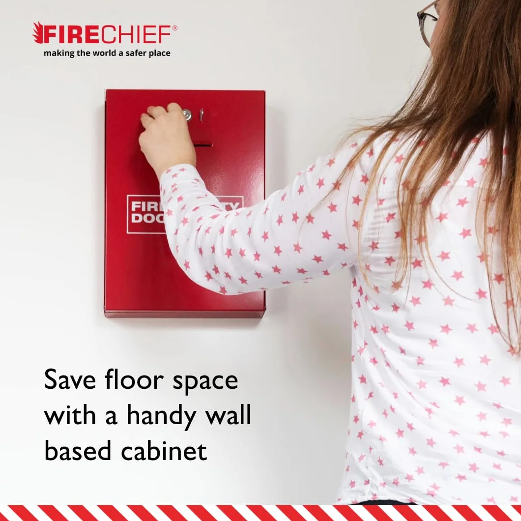 Firechief DHS2 - Soporte para documentos con cierre, color rojo