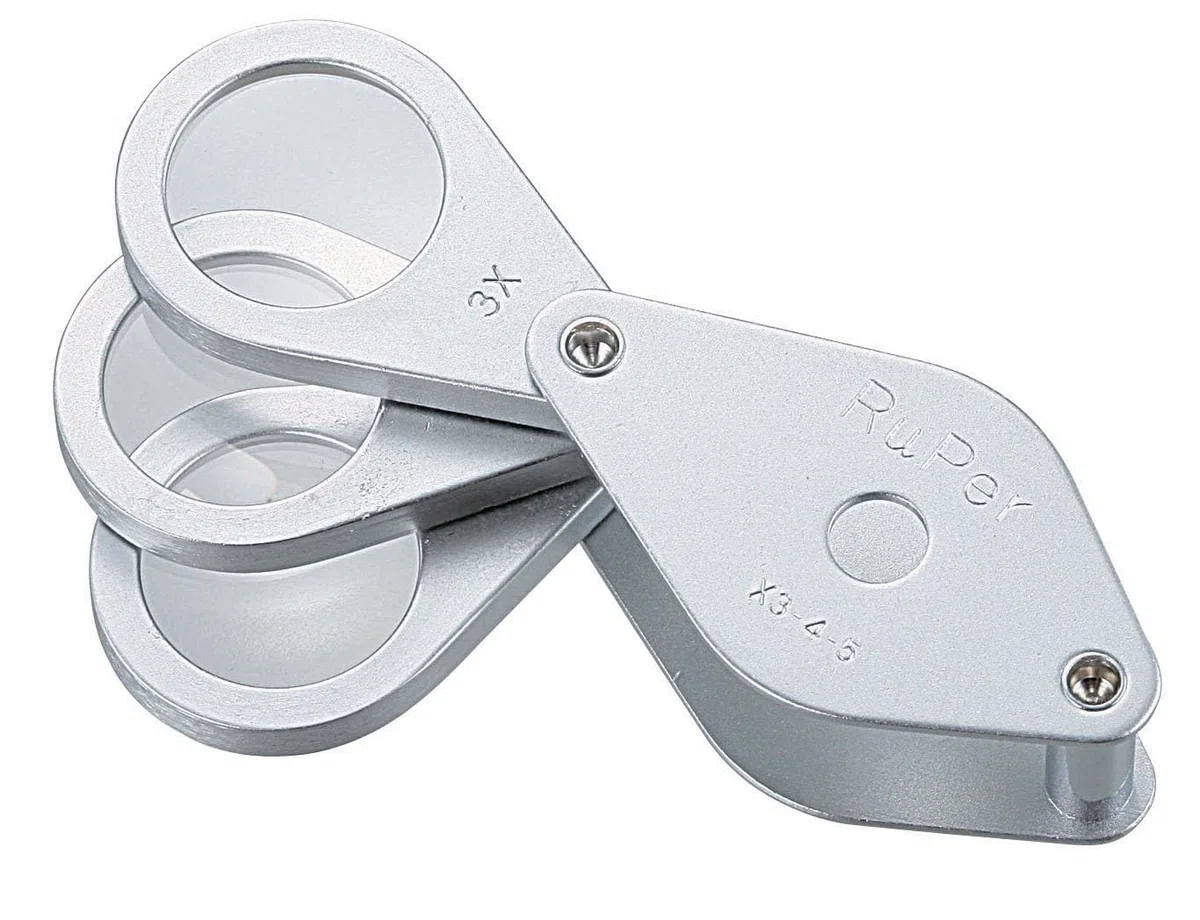 Niigata Seiki BeHAUS No. 7070 - Lupa de Metal, Fabricada en Japón, 3, 4, 5X