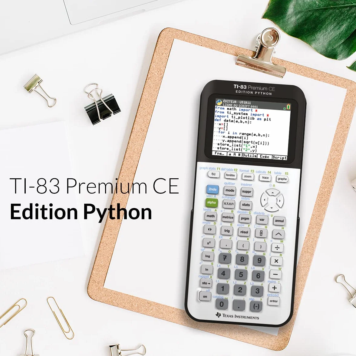 Texas Instruments TI-83 Premium CE Python - Calculadora científica color