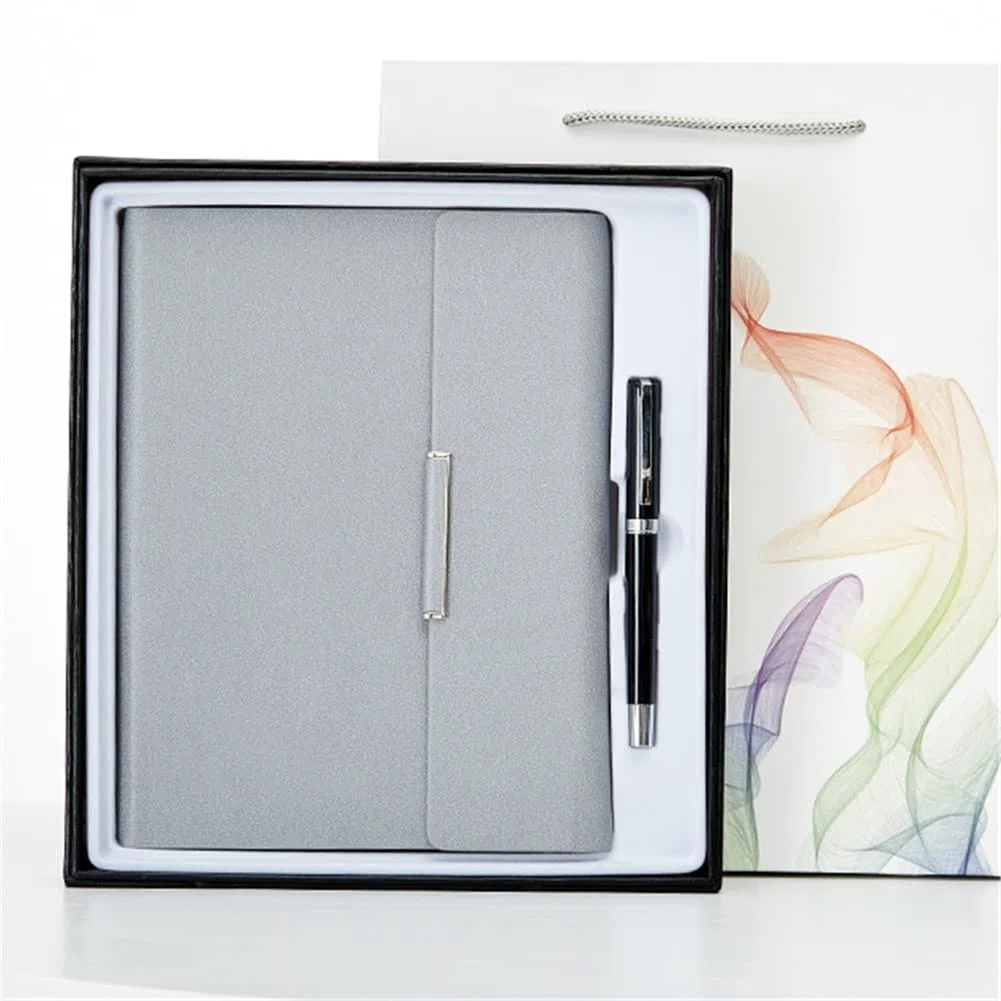 SePKUs Cuaderno de papelería, Bloc de notas multifuncional de negocios, diario, conjunto de práctica para adolescentes, caja de regalo (estilo a)