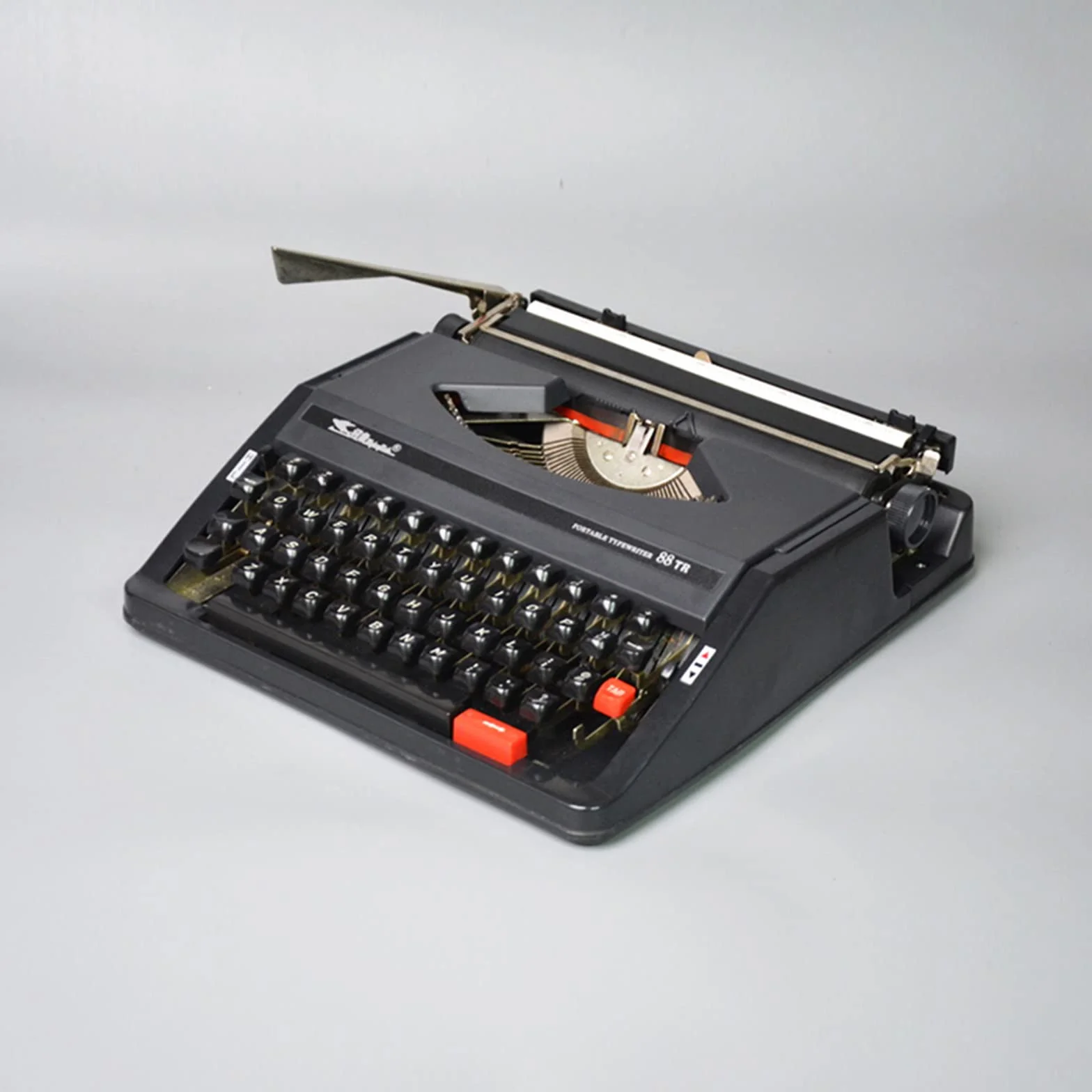 Máquina de Escribir Inglesa Mecánica Antigua, Maquinaria Máquina de Escribir, Maquina Escribir, Máquina de Escribir Manual Antigua, Portátil y Fácil de Usar,Black