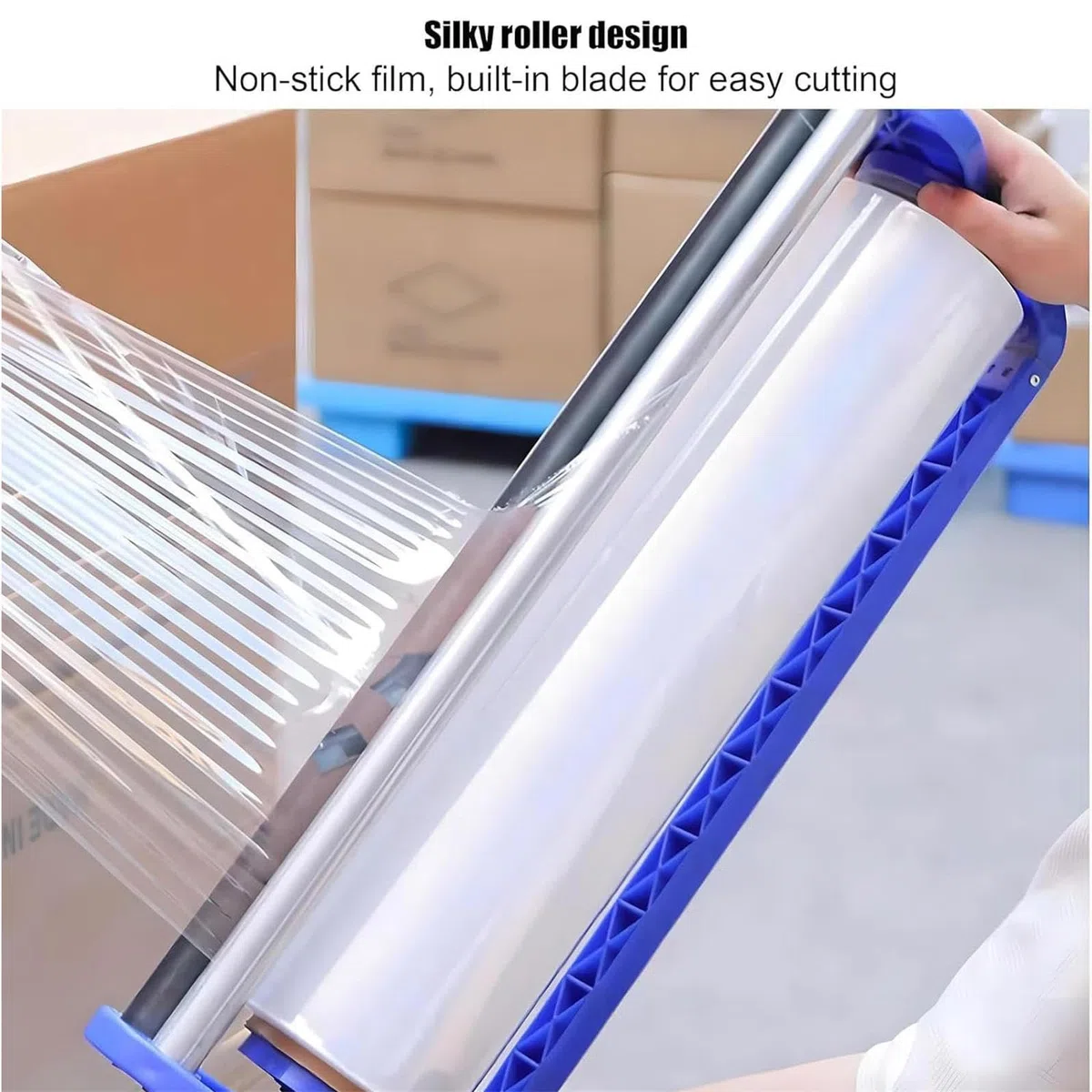 Máquina envolvedora de Film Estirable, dispensador de Film Estirable de 50 cm, máquina de Embalaje Manual portátil de Film Estirable para supermercados y fábricas.