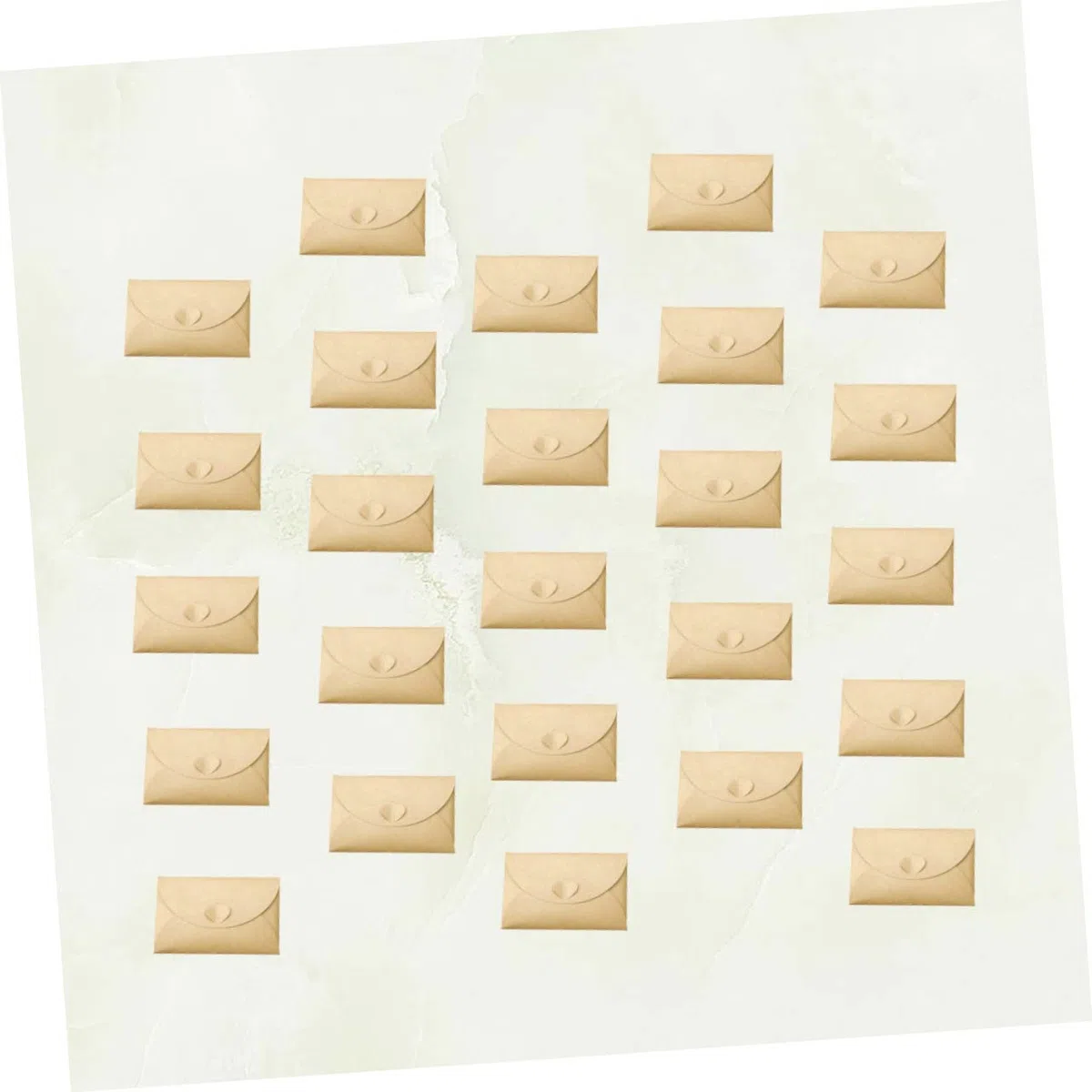 Angoily 100piezas Candado De Kraft Vintage Para Guardar Postales y Suministros De Bricolaje Sobres De Almacenamiento