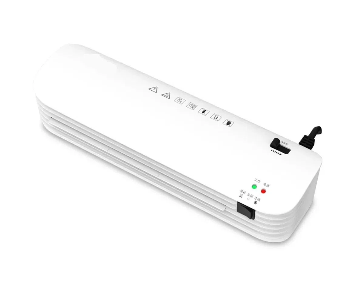 Plastificadora, Máquina laminadora en caliente y en frío de rollos, profesional, for documentos, fotografías y papel tamaño A4
