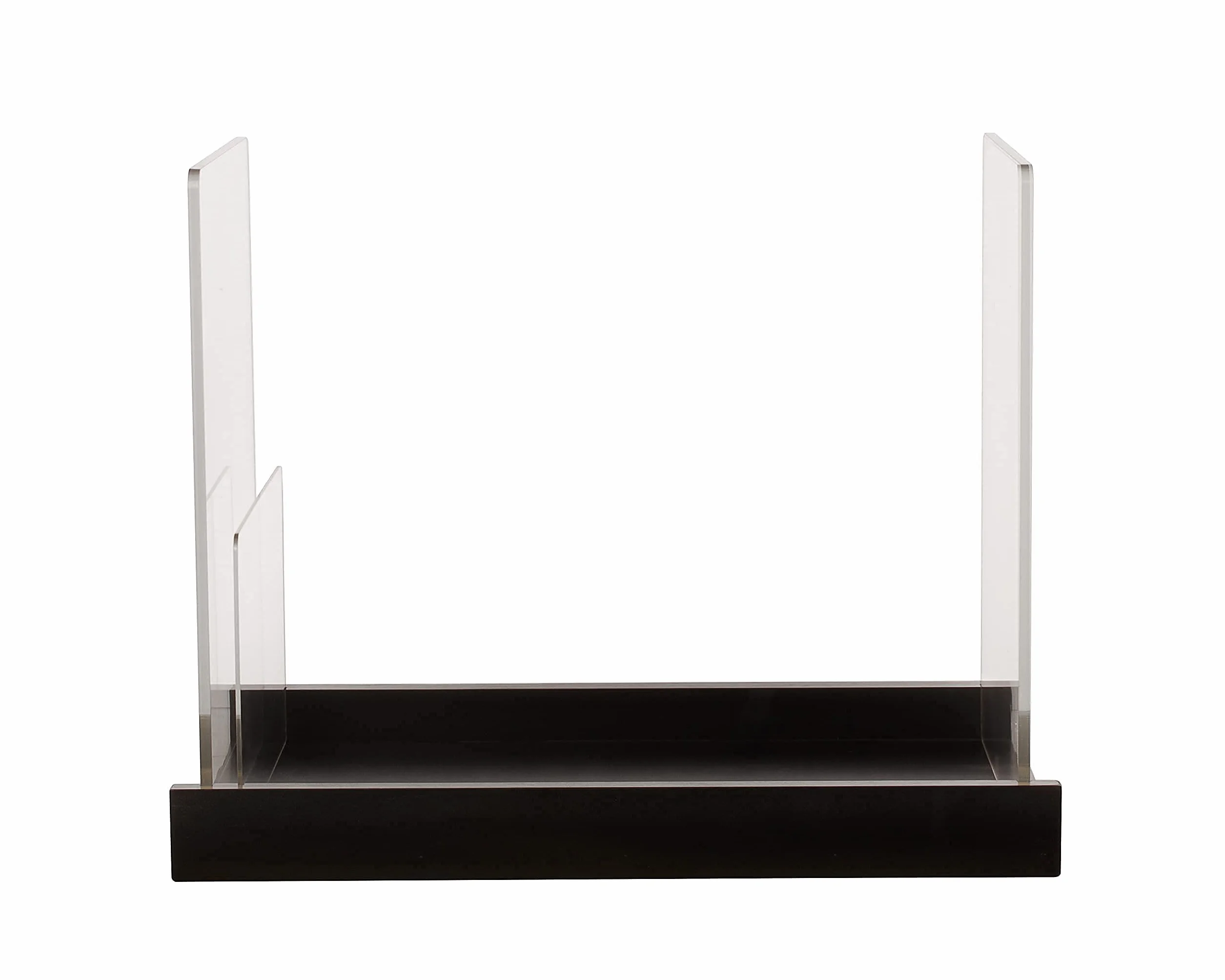 Soporte de almacenamiento para cómics, vitrina para coleccionistas, caja de cómics de madera y acrílico pendiente de patente, contenedor y organizador, almacena hasta 150 problemas, 14.5 x 8 pulgadas