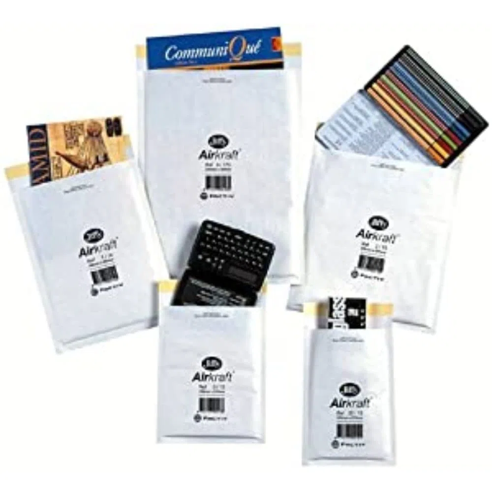 Jiffy Aircraft - Paquete de 50 sobres para libros (260 x 345 mm), blanco