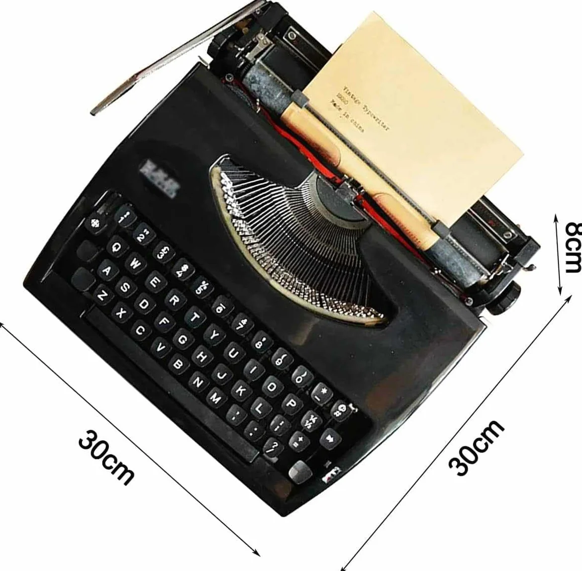 Máquina de escribir manual portátil tradicional, máquina de escribir antigua clásica retro para escritores, máquina de escribir nostálgica duradera, procesador de textos clásico, máquina de escribir