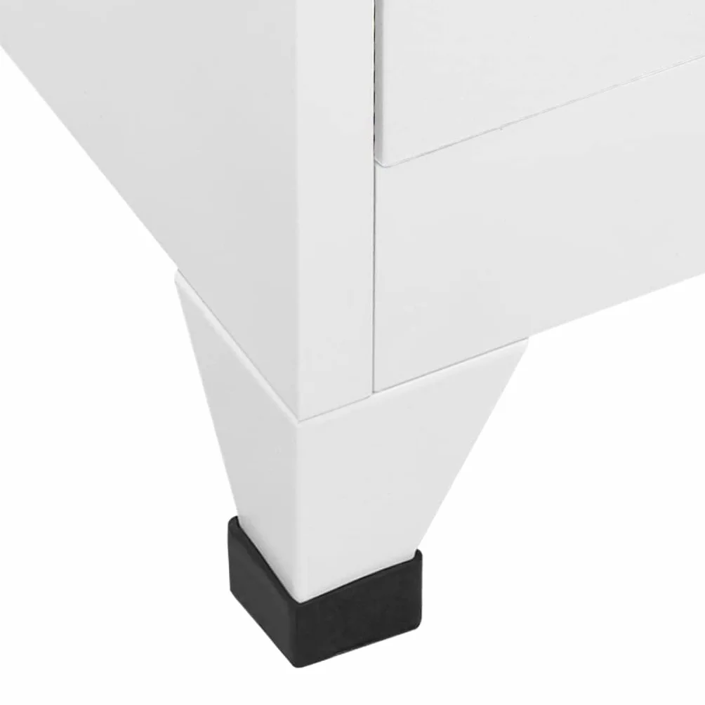 vidaXL Armario Taquilla con 9 Compartimentos Acero 90x45x180 cm Gris Casillero