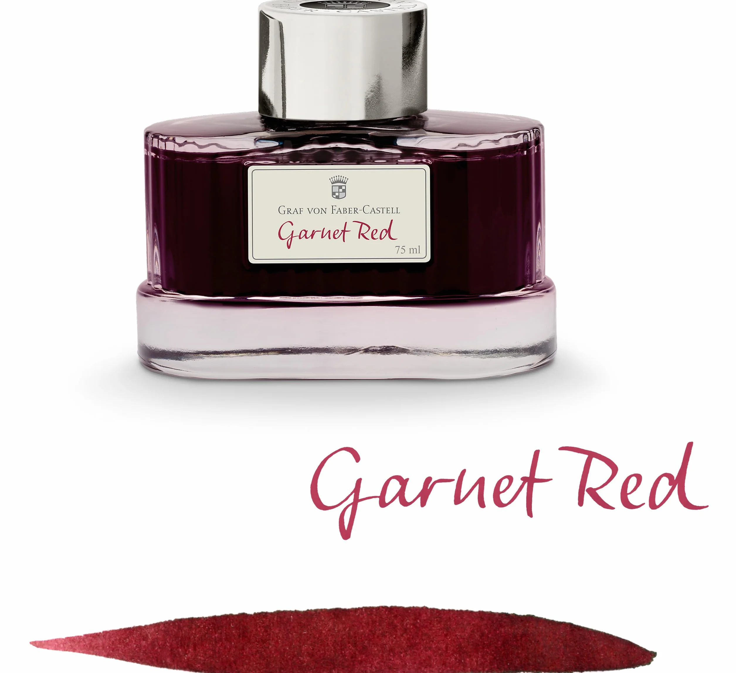 Graf von Faber-Castell - Bote de tinta para pluma, color granate