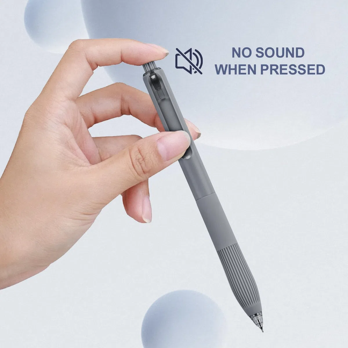Linbsunne Bolígrafos de gel, bolígrafos de tinta negra de 0,5 mm, secado rápido, 18 unidades | Bolígrafos retráctiles de punta fina con agarre cómodo para enfermeras, profesores, diario, suministros escolares de oficina