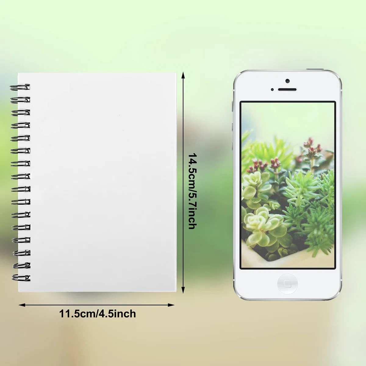 Zonon Cuadernos de sublimación A5, cuadernos en espiral, tapa dura, cuadernos de papel de escritura para escuela, oficina, hogar, suministros de viaje, 60 páginas (12 piezas)