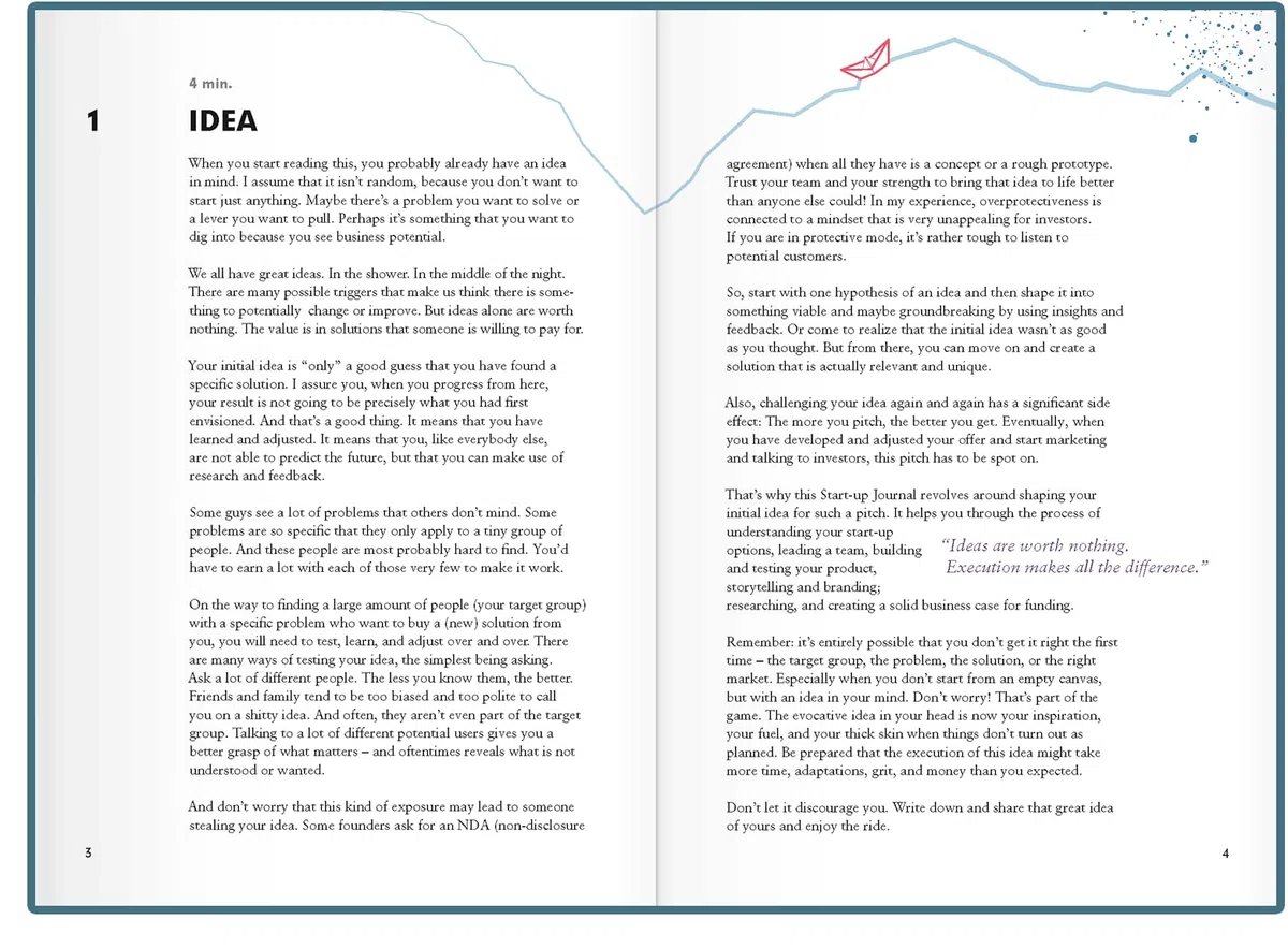 LEUCHTTURM1917 363843 Start- up Journal, Medium (A5), Tapas duras, 294 páginas numeradas, Rising Sun, Inglés