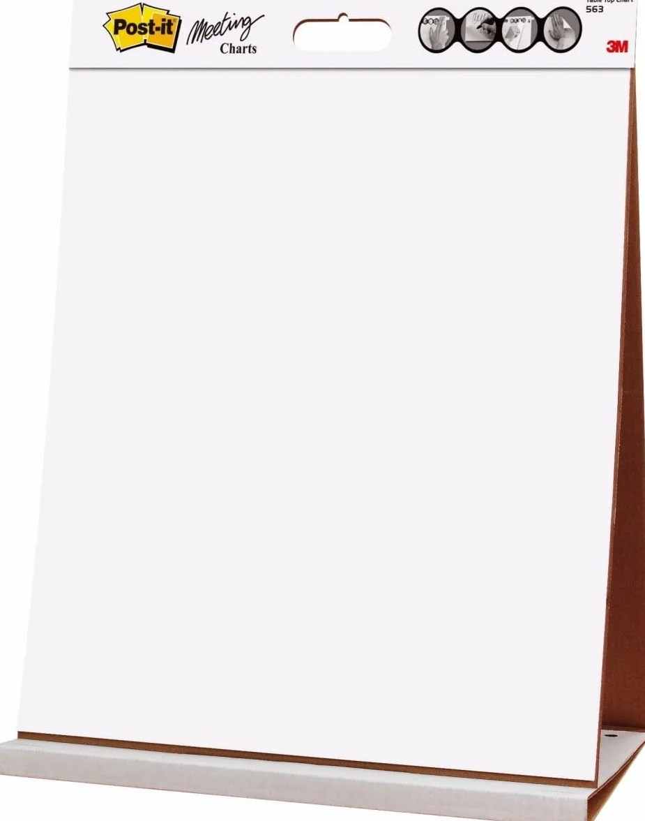 Post-it Super Sticky - Almohadilla para caballete de mesa (6 unidades), color blanco