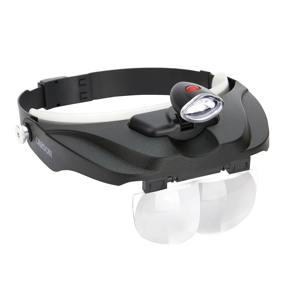 Carson MagniVisor Deluxe Lupa para la Cabeza con LED y 4 Lentes, 1.5x 2x 2.5x 3x