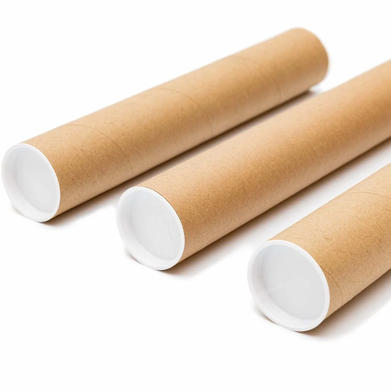 Tubos postales A3 de 330 mm x 45 mm para envío de pósteres (100 unidades)