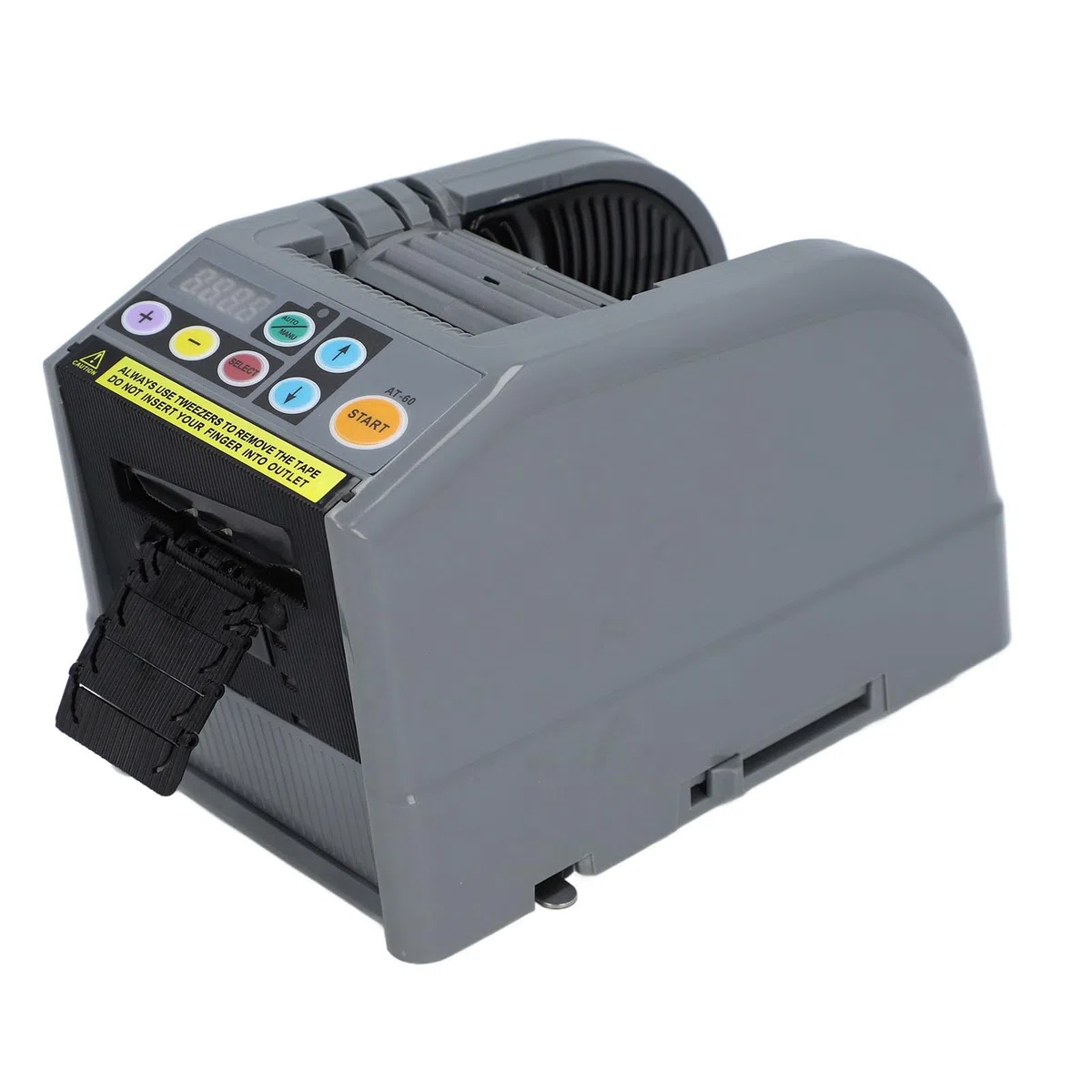 Dispensador de Cinta Automática, Máquina de Corte Eléctrica para Cintas, Ancho de 0.24-2.36 Pulgadas, 0.2-39.9 Pulgadas de Longitud, con Múltiples Accesorios, para Varias Tareas
