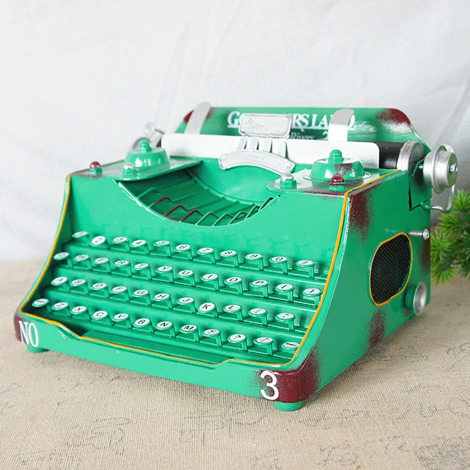 Máquina De Escribir Antigua, Modelo Clásico De Máquina De Escribir Vintage, Ideal para Grabar Películas, Ideal para El Hogar, La Oficina O El Estudio.(Schwarz)