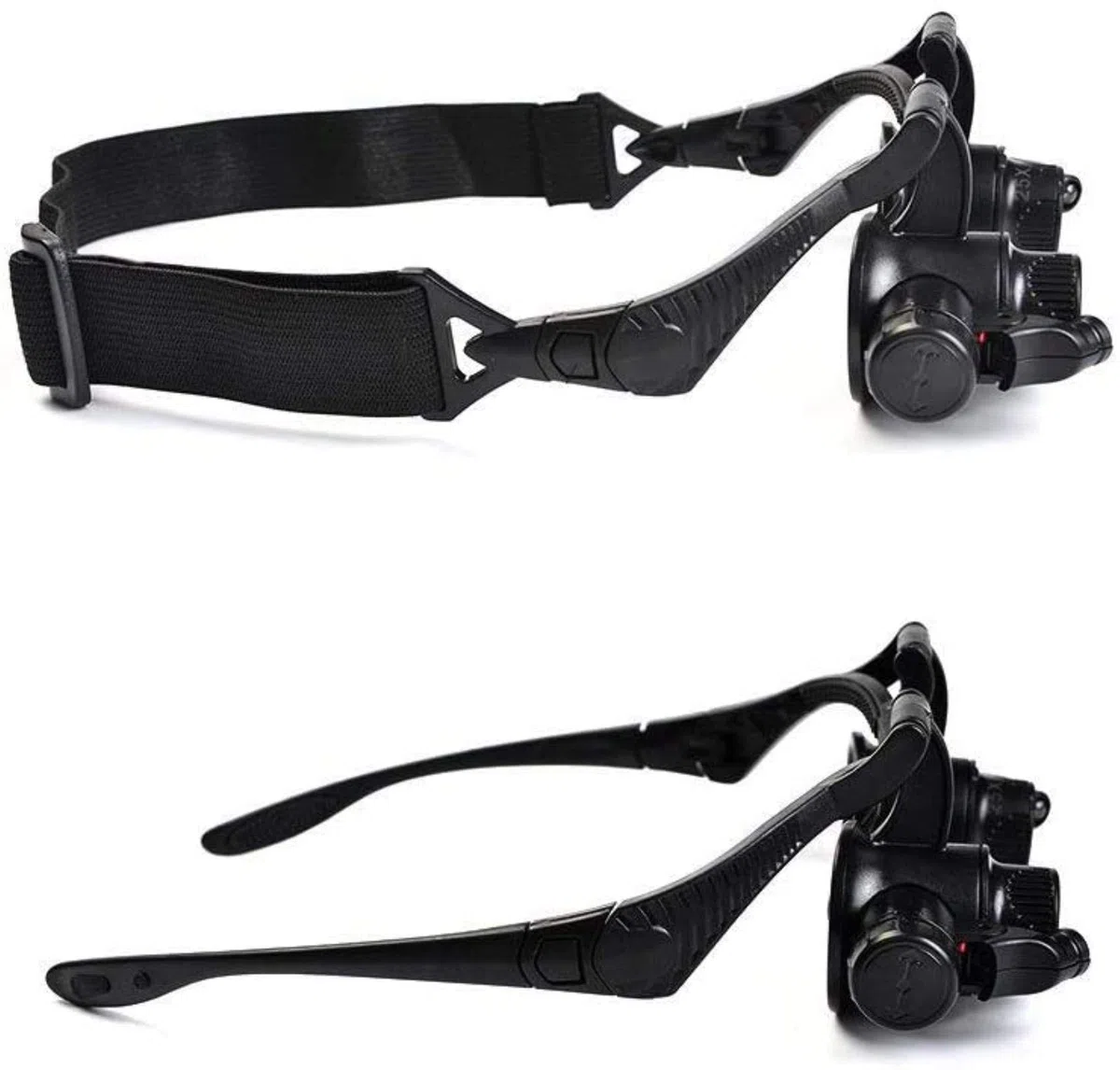 Lupa con Luz Montada En La Cabeza, Lupa De Diadema Manos Libres, Lupa para Reparación De Relojes con Luz Led, Cambia Entre Diferentes Aumentos, Dos Modos De Uso.