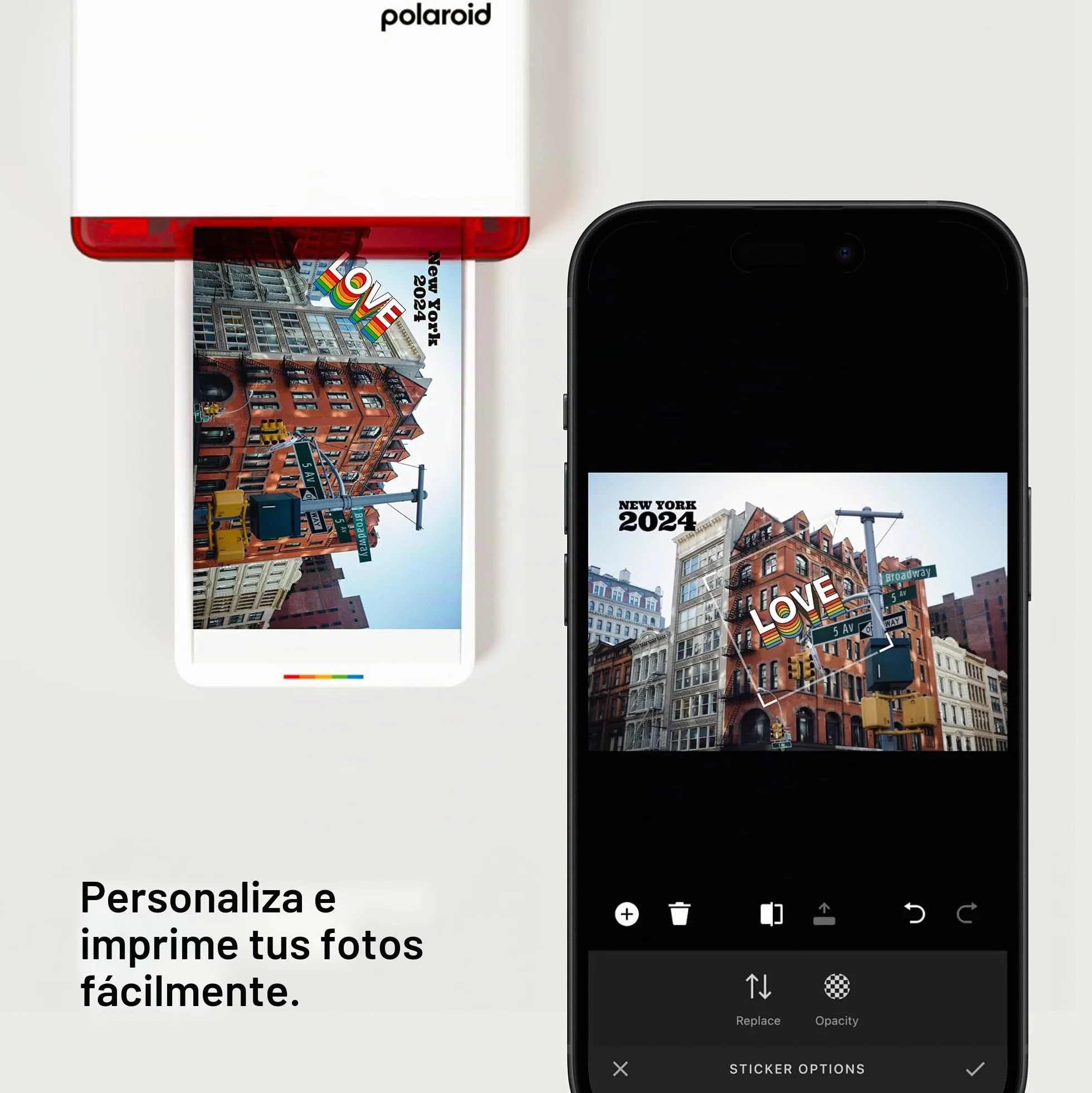 Polaroid - Hi Print 4x6 (10x15cm) - Impresora Bluetooth Blanca