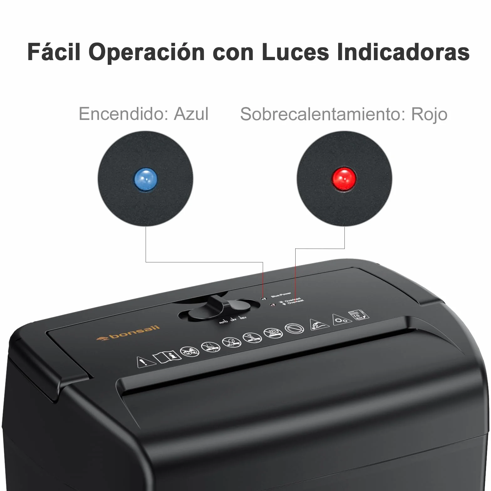 Bonsaii Destructora de Papel y Tarjetas de Crédito de Corte Cruzado, 10 Hojas, Nivel de Seguridad P-4, Trituradora de Documentos de 21L, Protección contra sobrecalentamiento y diseño del asa(C209-D)